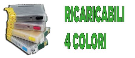 Cartucce ricaricabili a 4 colori